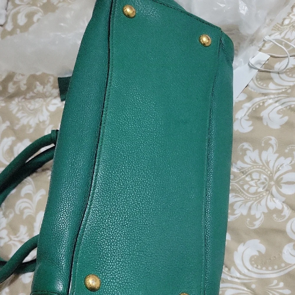 Prada Green Satchel with Structured Design - Picture 8 of 8